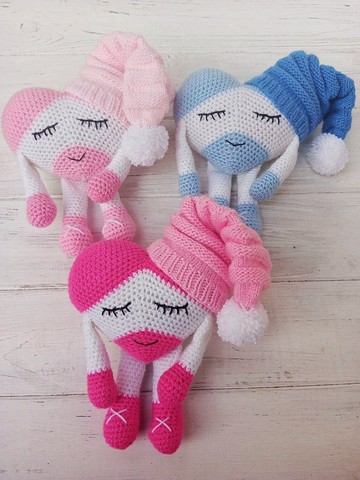 Hand Crochet Softy Heart In A Hat 情人節禮物 送給他 送給她