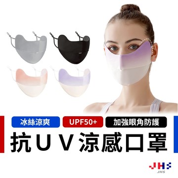 【UPF50+ 抗UV 耳繩可調】防曬口罩 防曬面罩 涼感口罩 冰絲口罩 防曬 臉部防曬 透氣口罩【DA00153】