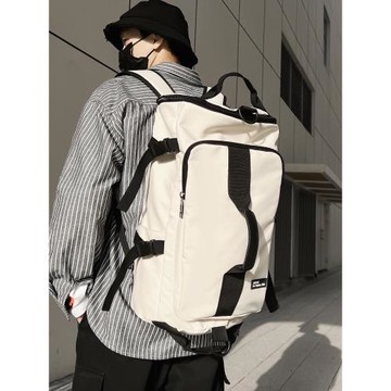 旅行雙肩包男爬山登山輕便背包大容量斜挎包多用旅游包大學生書包