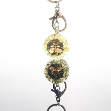 【聖誕飾品】生命之樹吊飾鑰匙圈3-招財豐盛吊飾/項鍊水晶療癒