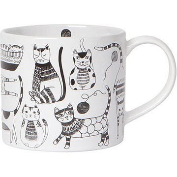 《NOW》經典馬克杯-貓派對415ml-- 水杯 茶杯 咖啡杯