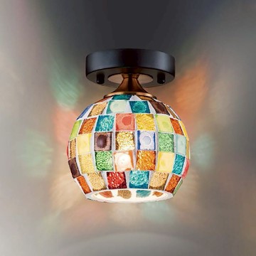 馬賽克手工玻璃單吸頂燈 B64-29-73051