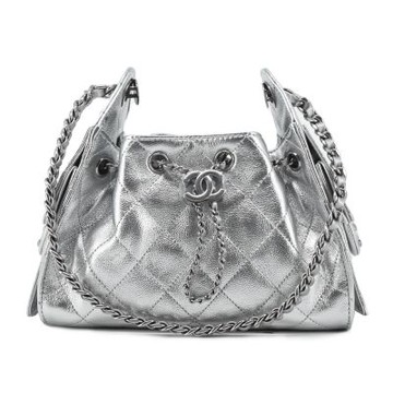 CHANEL 香奈兒 25 迷你包(銀)