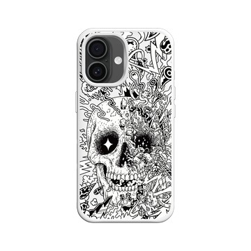 iPhone 16 SolidX 白 - Ted Leonid Melendres - Rebirth Skull 重生的骷髏
