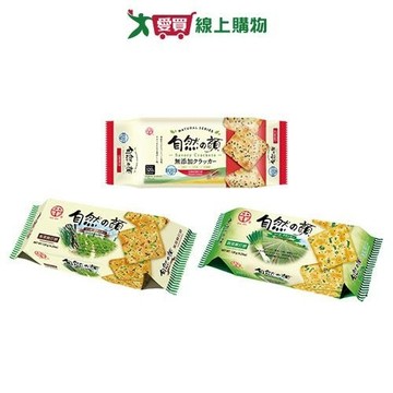 中祥自然之顏蘇打餅系列(紫菜/蔬菜/亞麻籽)(120G/包)【愛買】