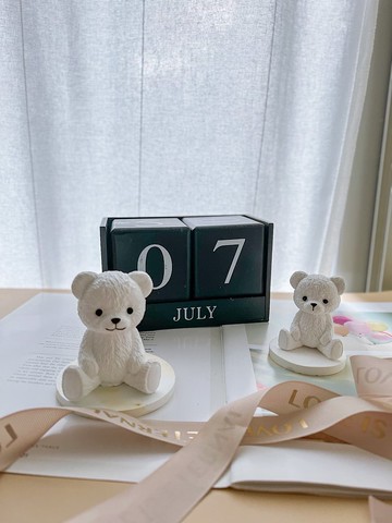 室內香氛造型擴香石- 泰迪熊 | 大胖熊  附贈底座+5ML香精油