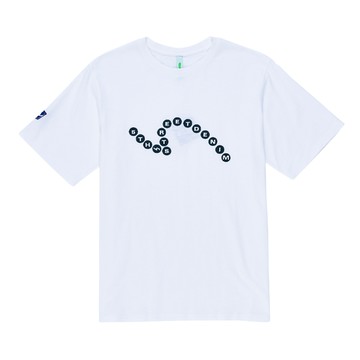 5th STREET｜山形｜男裝｜圓圈LOGO繡花短袖T恤｜白色