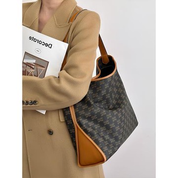 (免運)大容量hobo老花單肩腋下托特包包女式2025新款輕奢小眾高級感通勤