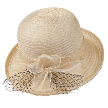 【巴黎精品】現貨+預購 防曬帽漁夫帽遮陽帽戶外登山透氣速乾-歐根紗捲邊禮帽女帽子6色a1jg67