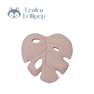 Loulou Lollipop - 可愛造型矽膠固齒器-粉色龜背芋
