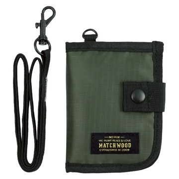Matchwood Element 零錢包 抗撕裂 多功能 可頸掛  11.5 x 9 cm  軍綠色