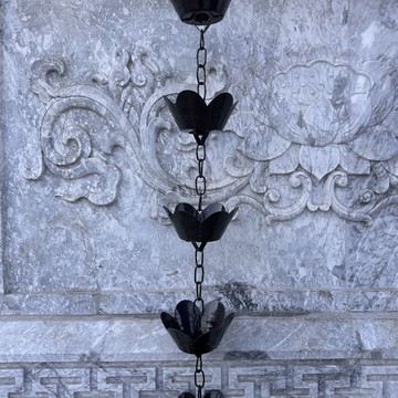 ?免運 可開發票 鋁合金別墅雨錬紫銅寺廟雨水錬屋檐引水排水寺廟庭院天溝裝飾落水