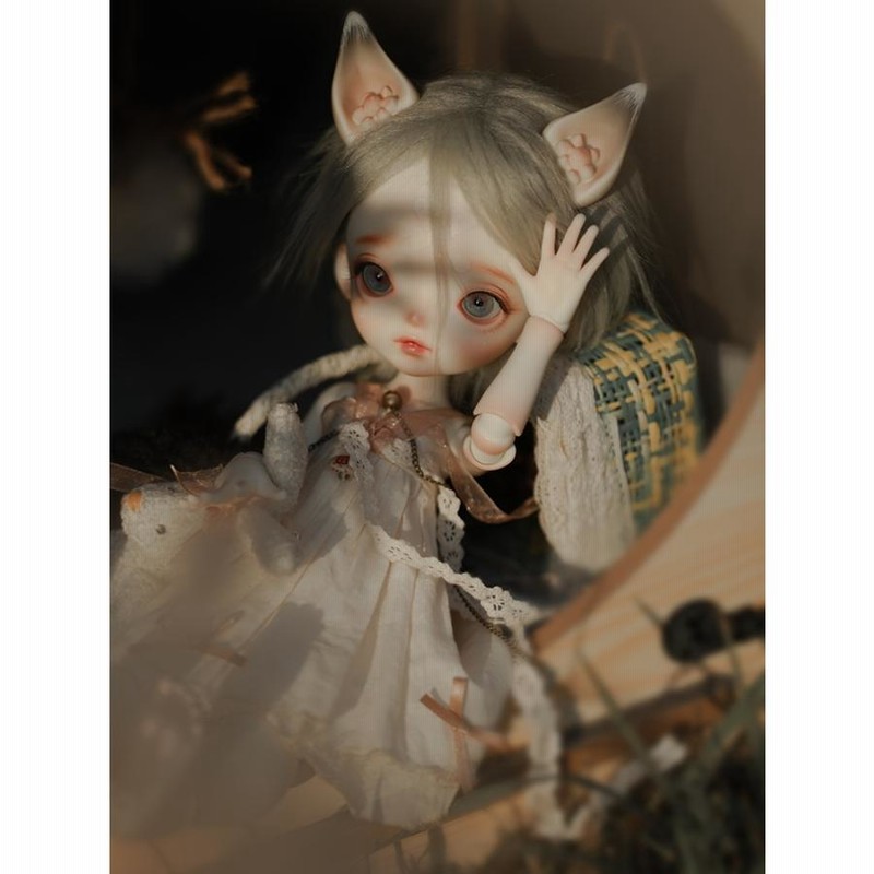 DollZone bjdミルクティーフルセット6点かわいい猫娘裸