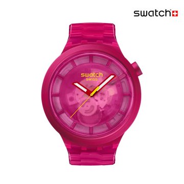 Swatch PINK JOY 大錶面手錶/男錶/女錶/瑞士製造 SB05P102 (47mm)