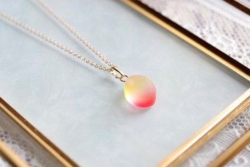 樹脂藝術 仿海玻璃風格墜飾・拂曉