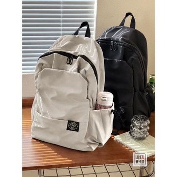 原創小眾設計簡約通勤包電腦書包校園書包輕便大容量雙肩背包