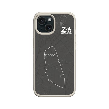 iPhone 15 SolidX 貝殼灰 - 24 Hours of Le Mans - Racetrack - White