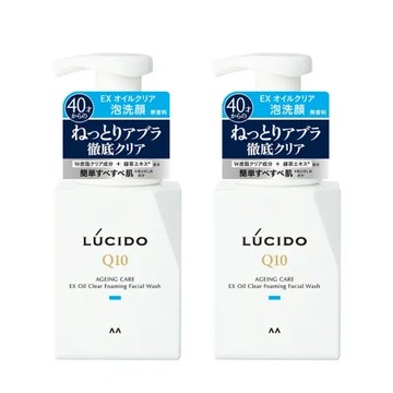 LUCIDO倫士度 男士全效泡洗顏150mlX2入組 日本原裝公司貨 可當修鬍泡 