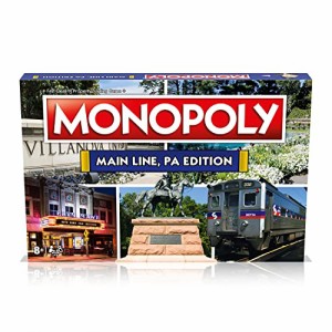 ボードゲーム 英語 アメリカ The Main Line Monopoly, Family Board