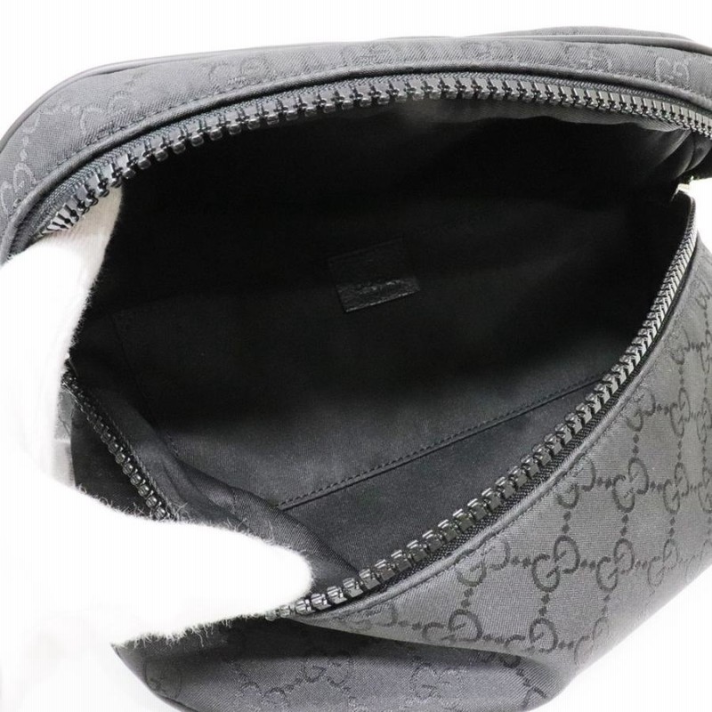 GUCCI グッチ ウエストバッグ／ボディバッグ ブラック ナイロン × レザー 楽天市場】GUCCI グッチ GGナイロン ボディバッグ ウエスト