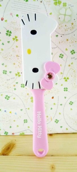 【震撼精品百貨】Hello Kitty 凱蒂貓-KITTY髮梳-浮雕氣墊梳-方型造型-粉色