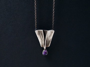 【Gem 系列】 #a287 紫水晶項鍊/ 925銀/ 手工禮物/ 客製化
