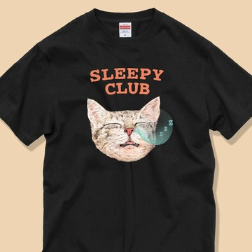SLEEPY CLUB / 虎斑貓 / Classic Cotton T-Shirt
