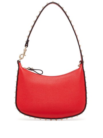 Valentino Garavani - Rockstud leather mini bag - women - Lambskin/Bos Taurus/Calf Leather/Viscose - One Size - Red