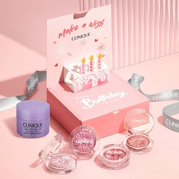 【CLINIQUE 倩碧】小花腮紅生日快樂禮盒 🎁  金牛座生日禮物 ♉  送女友 生日禮物推薦