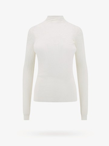 Cotton blend top with floral embroidery - BOTTEGA VENETA - gender_Woman