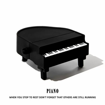 黑色 鋼琴 電子琴 適用於AirPods 5 保護殼 4代耳機殼 Pro2 保護套 Pro3 軟殼 1/2代 防摔殼