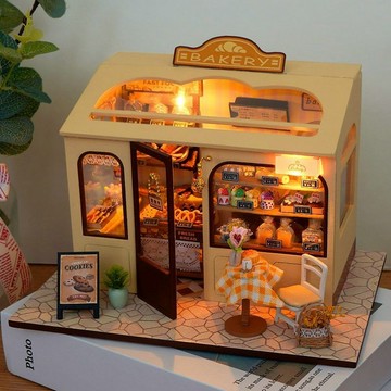 臺灣出貨🔥 積木建築 小屋 diy小房間 兼容積木 diy手工製作小屋3D立體拚裝迷你小房子兒童益智玩具模型生日禮物