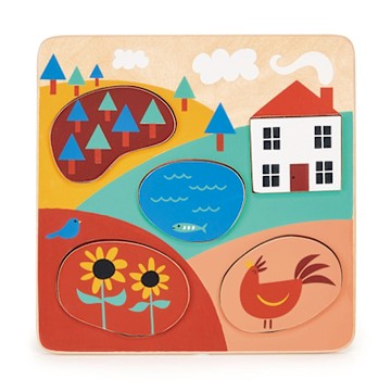 【美國 Mentari】鄉野探索組(木製教具/拼圖/蒙特梭利)