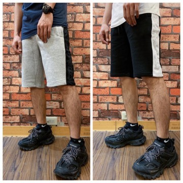 【New START精品服飾-員林】Guess 側邊拼接鏤空字母 棉質短褲 休閒短褲