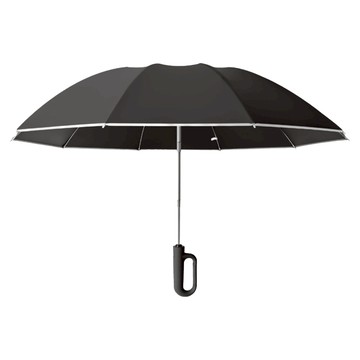 A&R 10骨全自動反向防曬晴雨傘 加大款  曜石黑