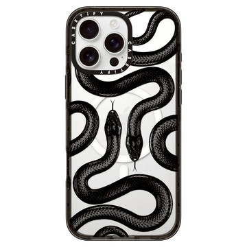 CASETiFY MagSafe 兼容/强韌防摔手機殼  黑色大王蛇  iphone16 pro max