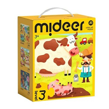 mideer - mideer進階式拼圖-動物(LEVEL3) MD-1480