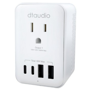 DTAudio 6合1 萬國旅行降壓轉接頭 GA-TF110-W  1個