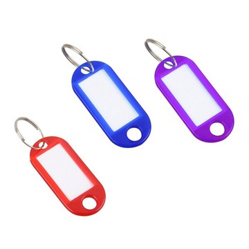 鑰匙牌 鑰匙扣號碼牌 糖果色塑膠調牌鑰匙圈 套房多功能分類牌
