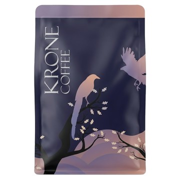 KRONE 皇雀 神秘黑曼巴咖啡豆/義式綜合咖啡豆 半磅  1包  咖啡豆(無研磨)  227g