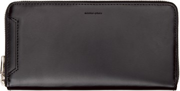 Master-Piece Co 黑色 Notch Round Zip 钱包