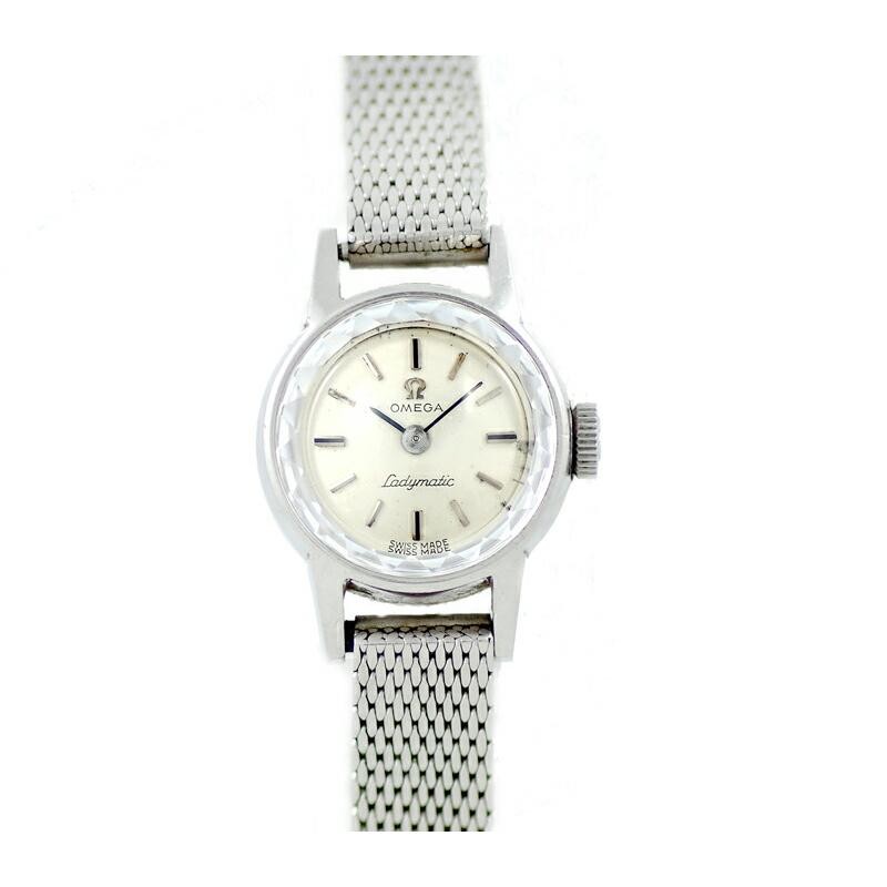 希少品 OMEGA オメガ Ladymatic レディーマチック 551.004 Cal.661 24石 カットガラス シルバー レディース デヴィル  自動巻き アンティーク ヴィンテージ | LINEブランドカタログ