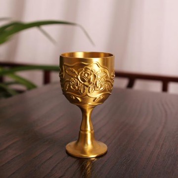 合金白酒杯2兩杯中式創意個性1兩杯輕奢高腳杯家用高顏值小酒杯子