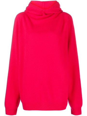 Frenckenberger - cashmere hooded boyfriend sweater - women - Cashmere - S - Pink