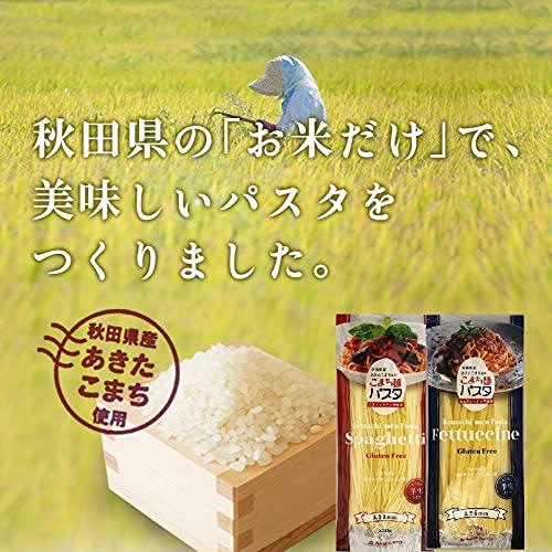 こまち麺 フェットチーネ 250g×2袋 グルテンフリー パスタ 早ゆで 半生麺