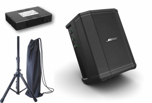 Bose S1 Pro system スピーカースタンドセット ボーズ ポータブルPAシステム 専用バッテリー付