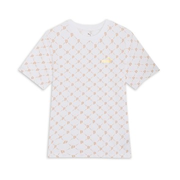 PUMA 基本系列ESS Metallic印花短袖T恤 男性