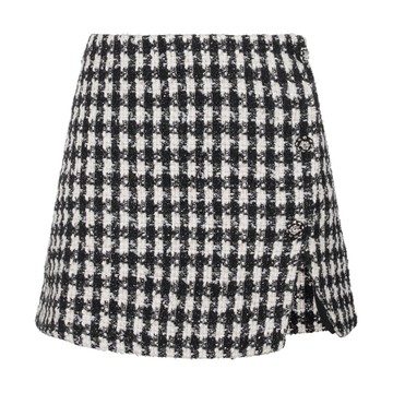 Self-portrait - Black And White Skirt