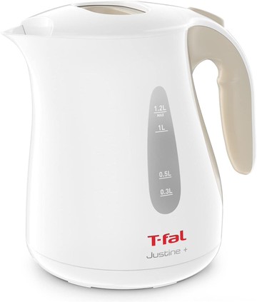 【日本代購】T-fal 特福 1.2L 電熱水壺 Justin+ KO490AJP 米色
