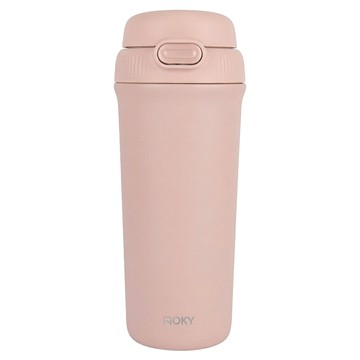WOKY 沃廚 台灣公司貨 All P輕芯鈦瓷雙飲保溫瓶  靄緋粉  500ml  1個